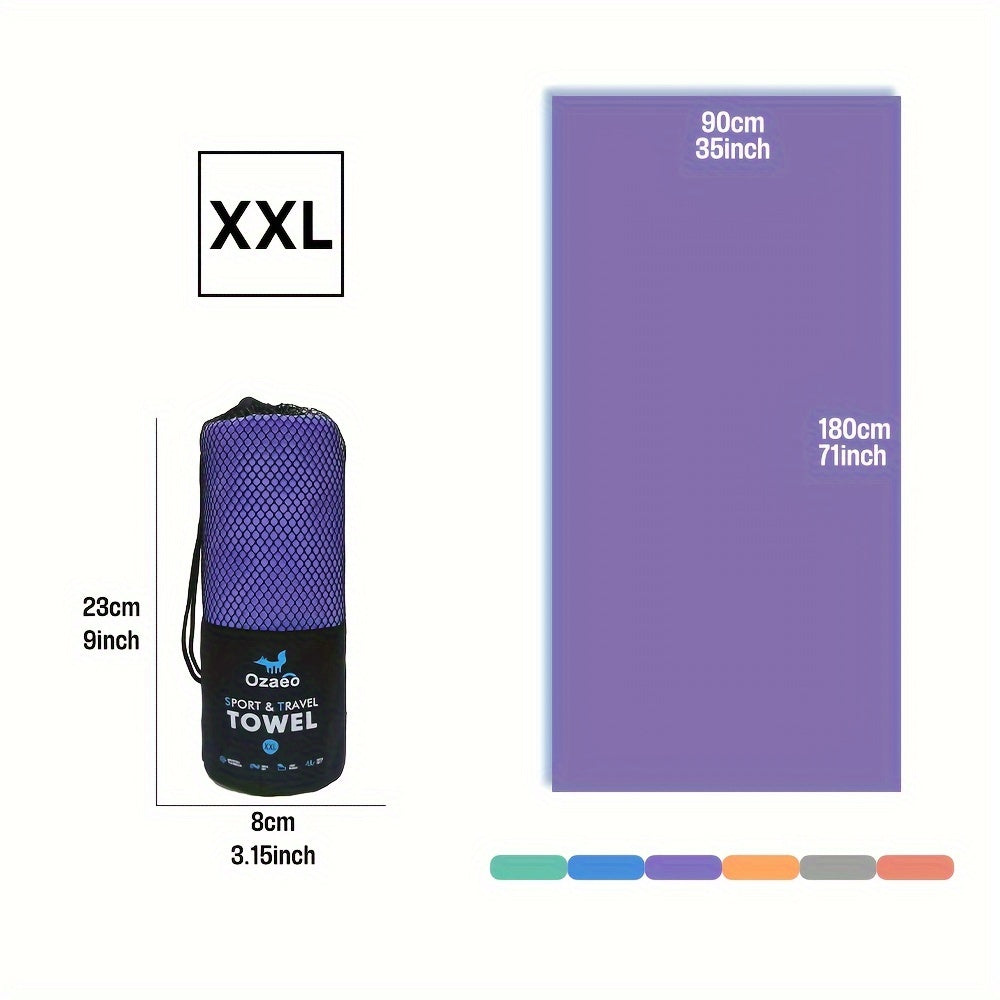 Microfiber Travel Towel Quick Dry Lightweight Sports Beach Hiking Yoga Golf Pickleball