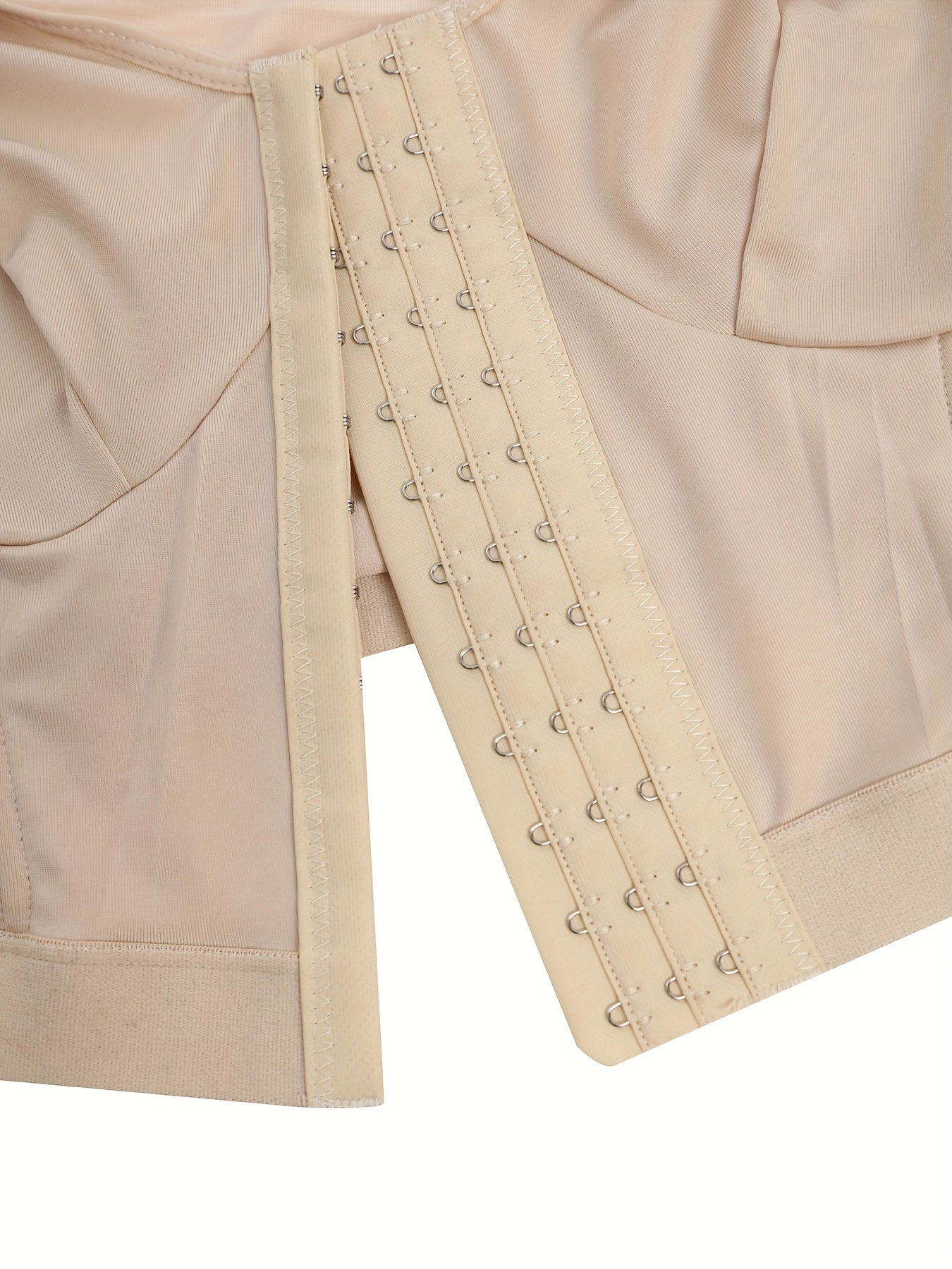 Women's Plus Size Seamless Shapewear Top with Front Closure Breathable Polyester