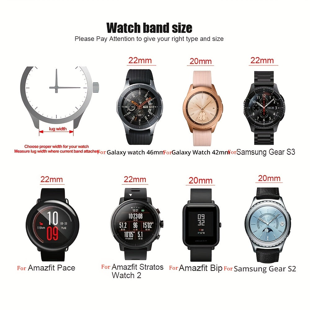 Stainless Steel Watch Band Strap for Samsung Galaxy Watch 3 GEAR S3 22mm