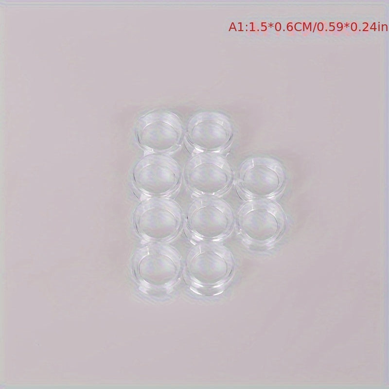 10 dona shaffof akrilik kristal shar ko'rsatkichlari uchun zargarlik buyumlari soatlar uy bezatish