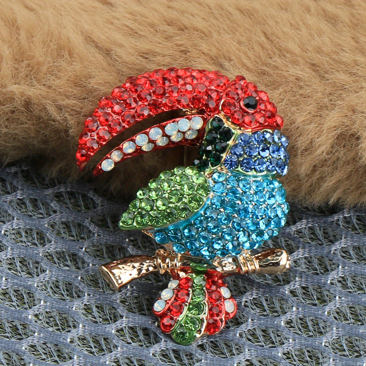 Rhinestone Brooch Pin for Jackets Suits Dresses Stylish Party Accessory