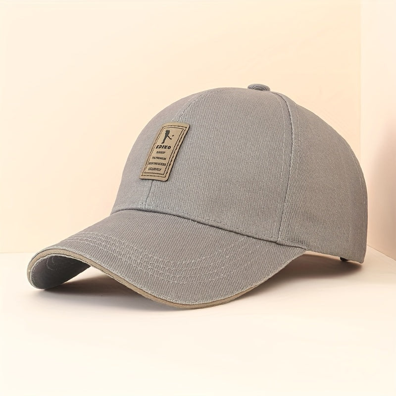 Unisex Solid Color Lightweight Adjustable Polyester Baseball Cap for Sun Protection