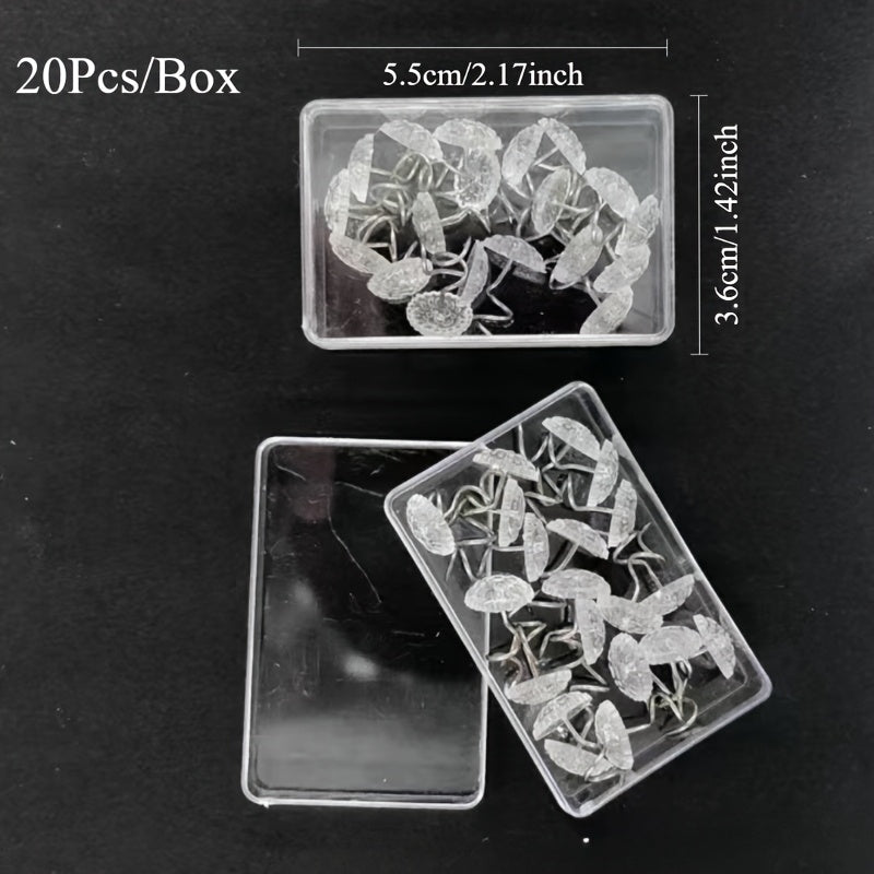 Clear Sofa Cushion Retainer Twist Nails Set of 20 or 50 Transparent Anti-Slip Gripper Pins