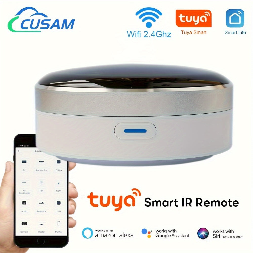 WiFi IR Universal Remote Control Hub for Home Appliances App Voice Control Compatible with Alexa Google Smart Life