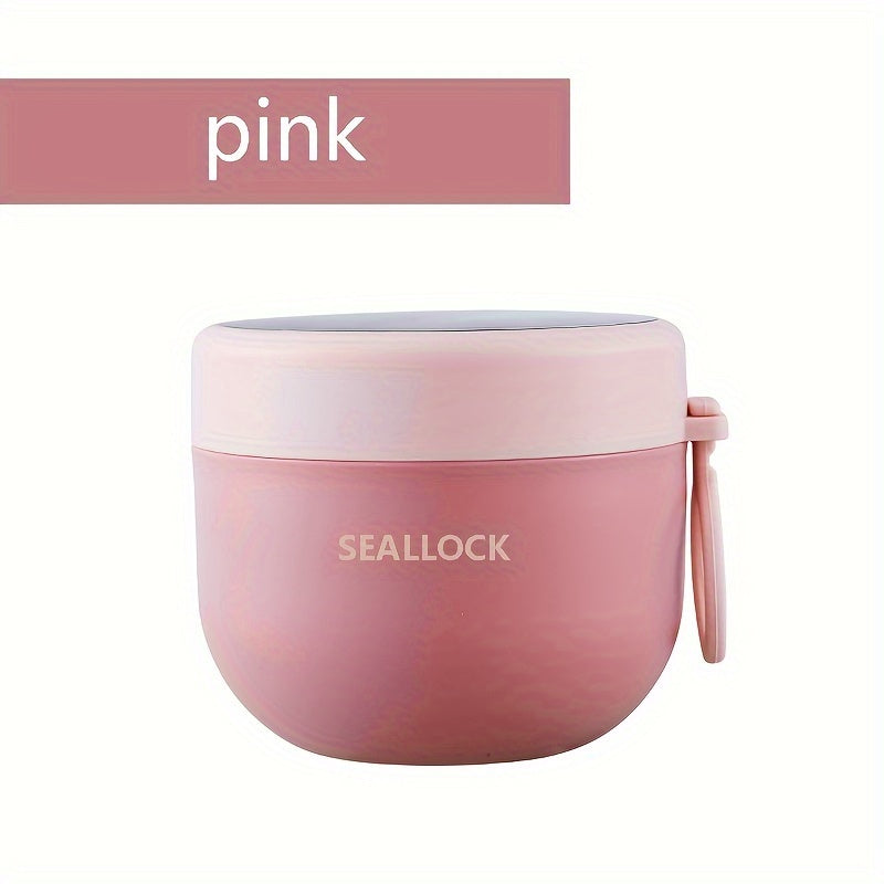 20oz Leak-Proof Plastic Oatmeal and Yogurt Storage Containers with Lids and Spoon