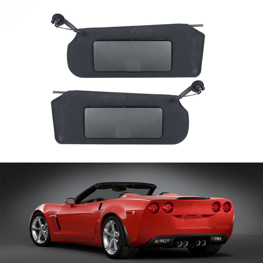 Car Sun Visor for Corvette C5 Left and Right with Mirror Shade Sunshield