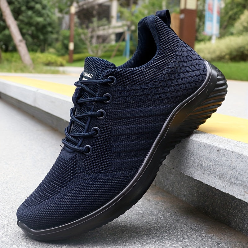 Men's Breathable Knit Loafers Slip-On Casual Shoes for Outdoor All-Season