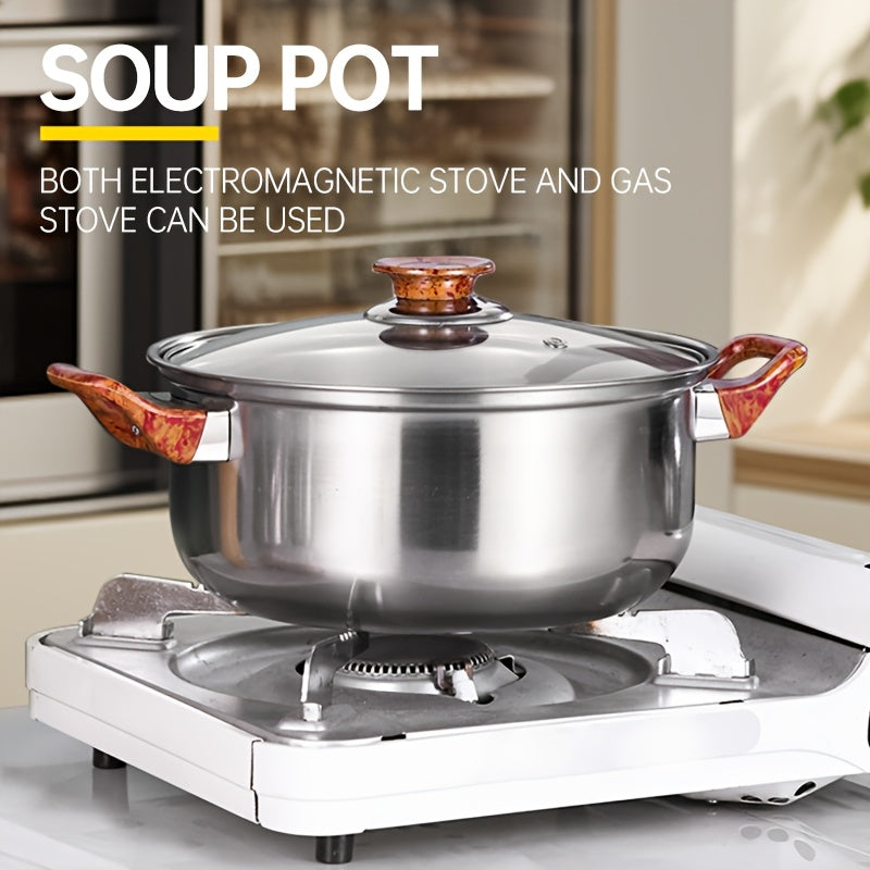 Stainless Steel Kitchen Set 10 Pieces Includes Soup Pot Milk Pot Kettle Durable