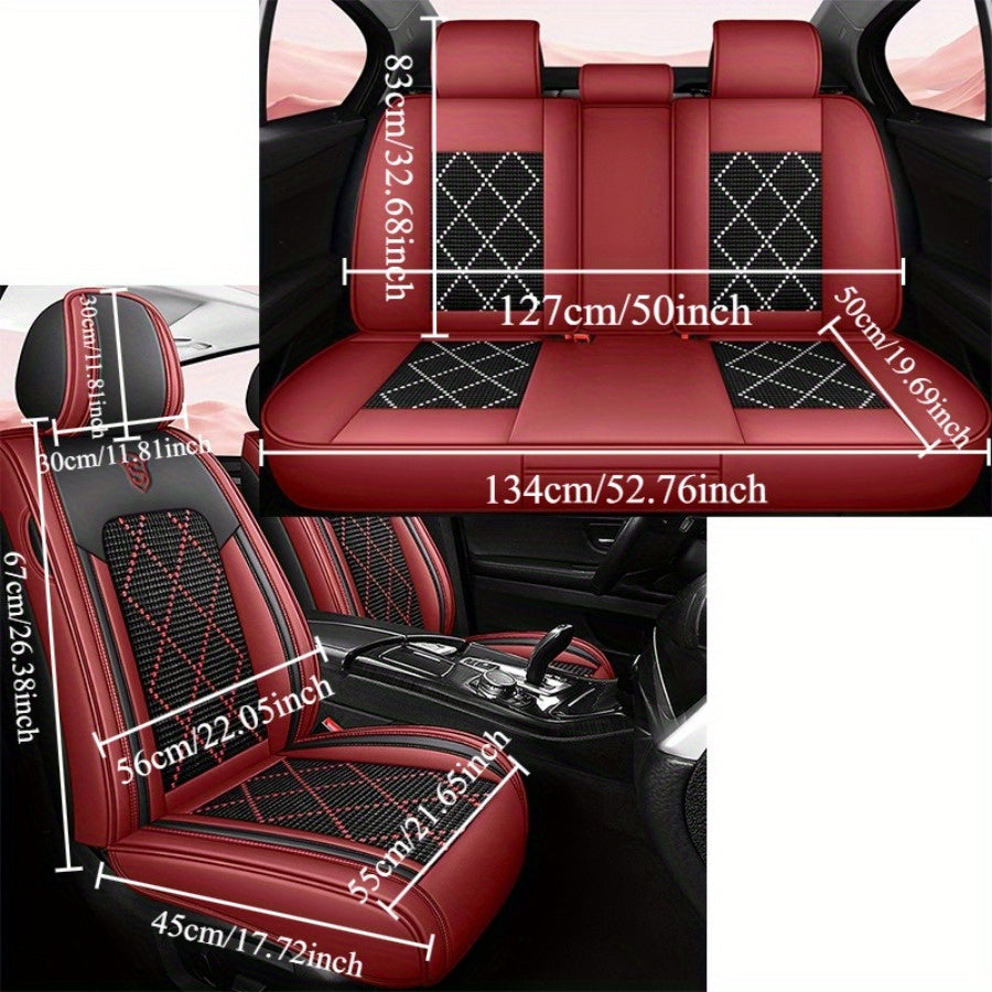 Summer Breathable Full Coverage Car Seat Cover Wear-Resistant Ventilated