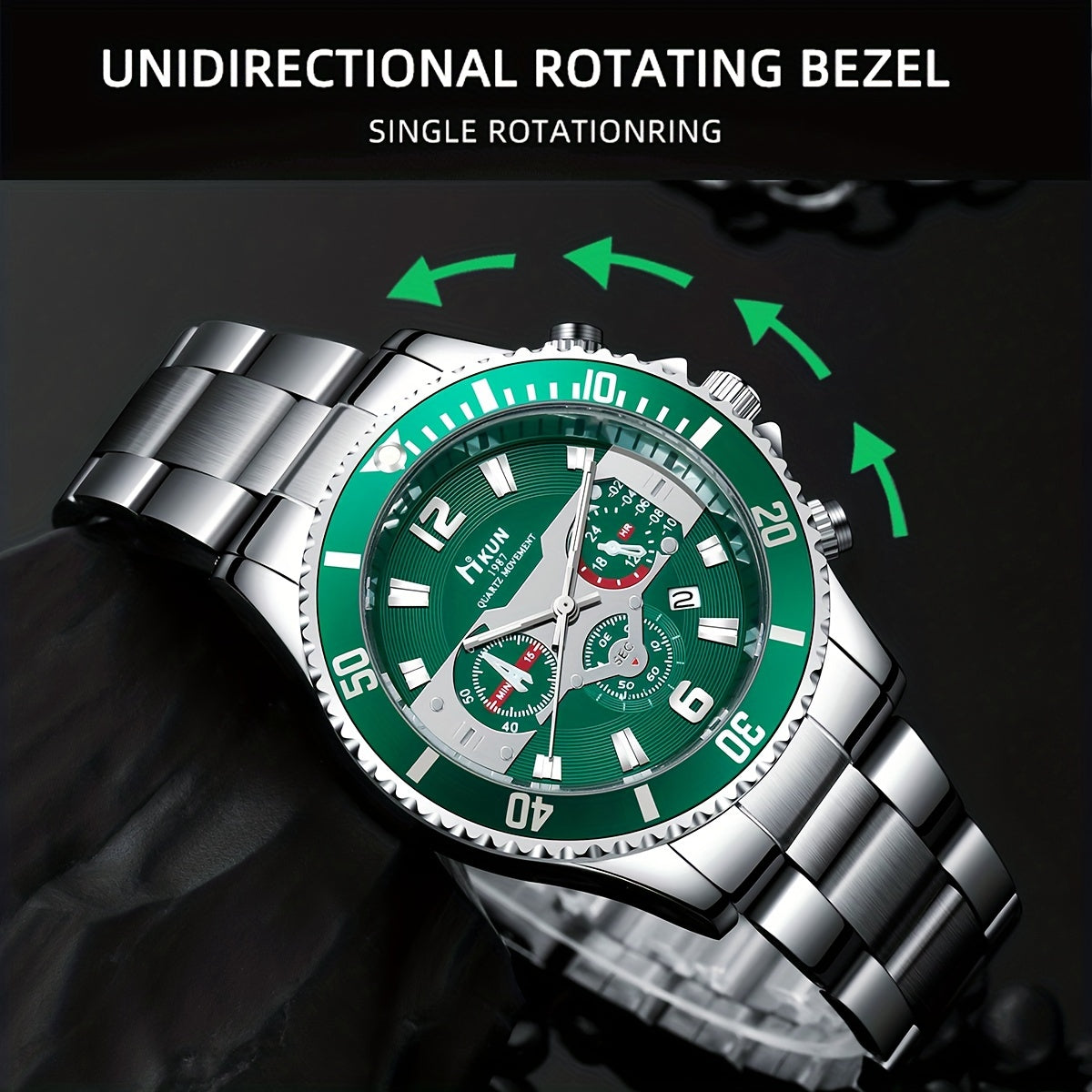 Men's Gift Set with Quartz Watch Sunglasses and Perfume Holiday Gift