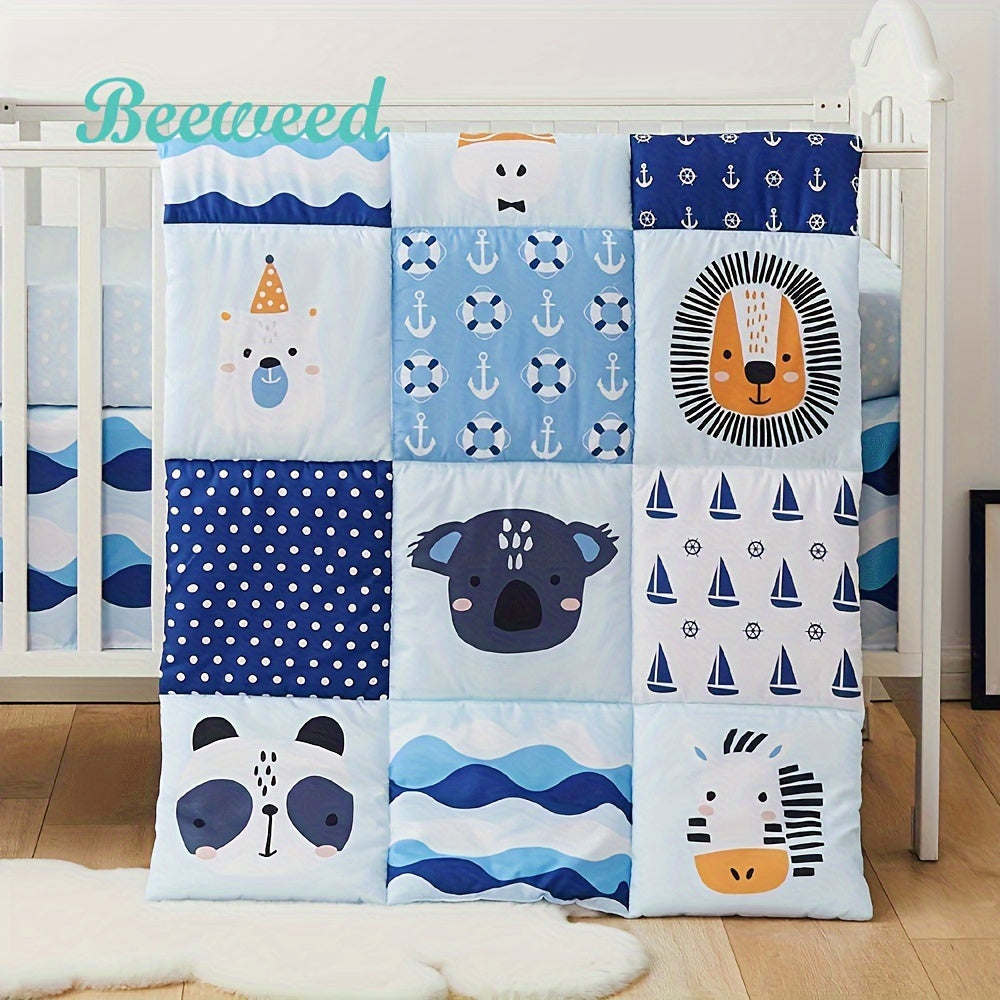 Baby Blanket Soft Quilt for Babies and Toddlers All Seasons Square Animal Designs 84x107cm