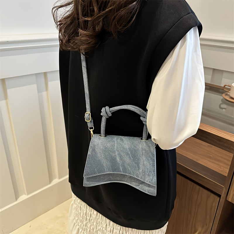 Women's Crossbody Bag PU Solid Color Lightweight Adjustable Strap Magnetic Closure