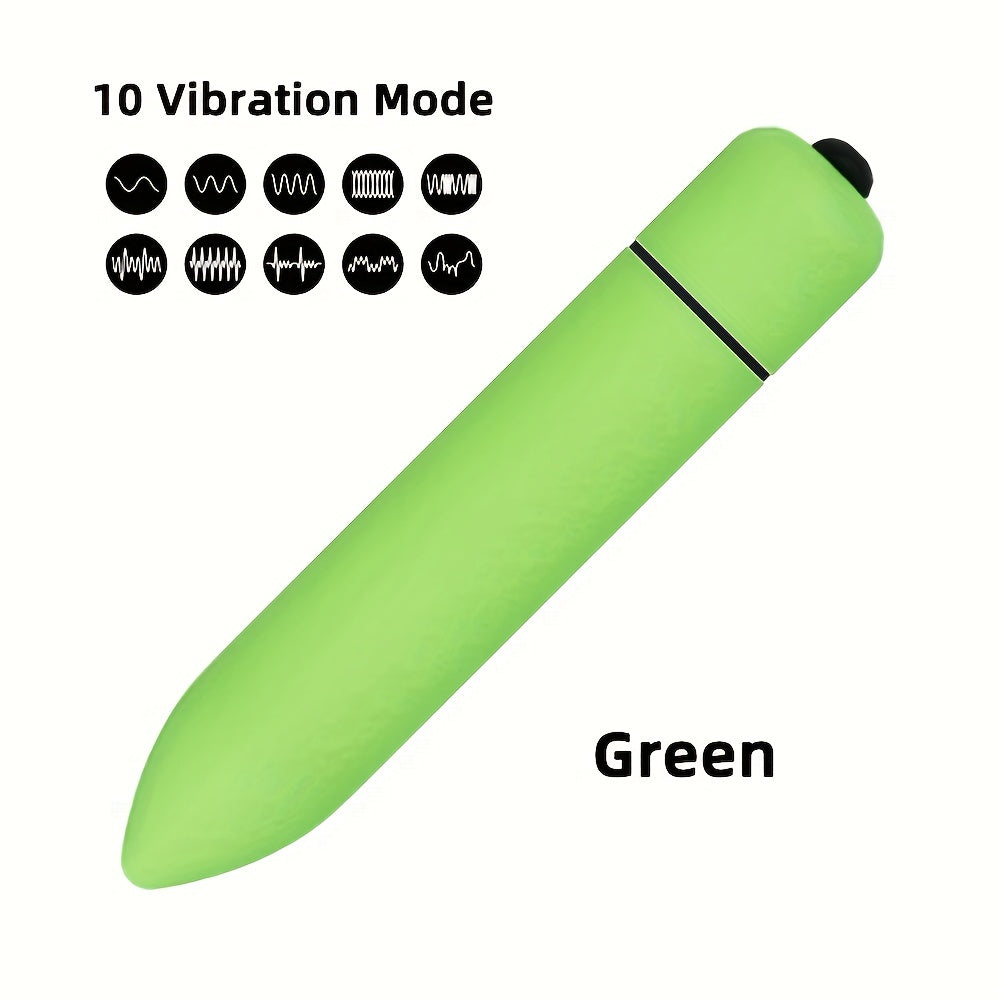 Female Anal and Clitoral Stimulating Bullet with Sharp Tip, 10 Speeds