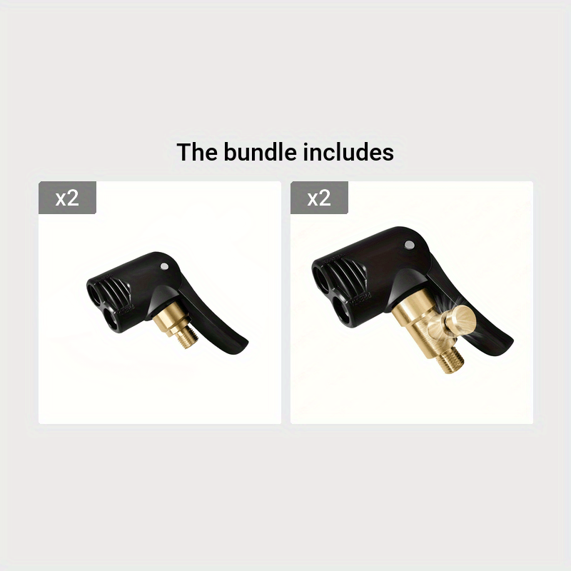 Universal Inflation Chuck 2-in-1 Tire Nozzle Pump Accessories for Car Motorcycle