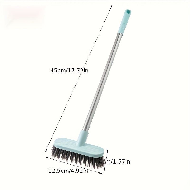 Floor Scrub Brush with Long Handle Durable Hard Bristles for Bathroom and Carpet Cleaning