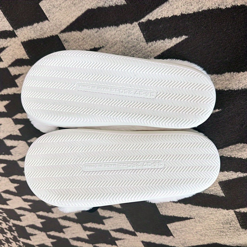 Unisex Cow Slippers Indoor Warm Plush All-Season Cozy Shoes