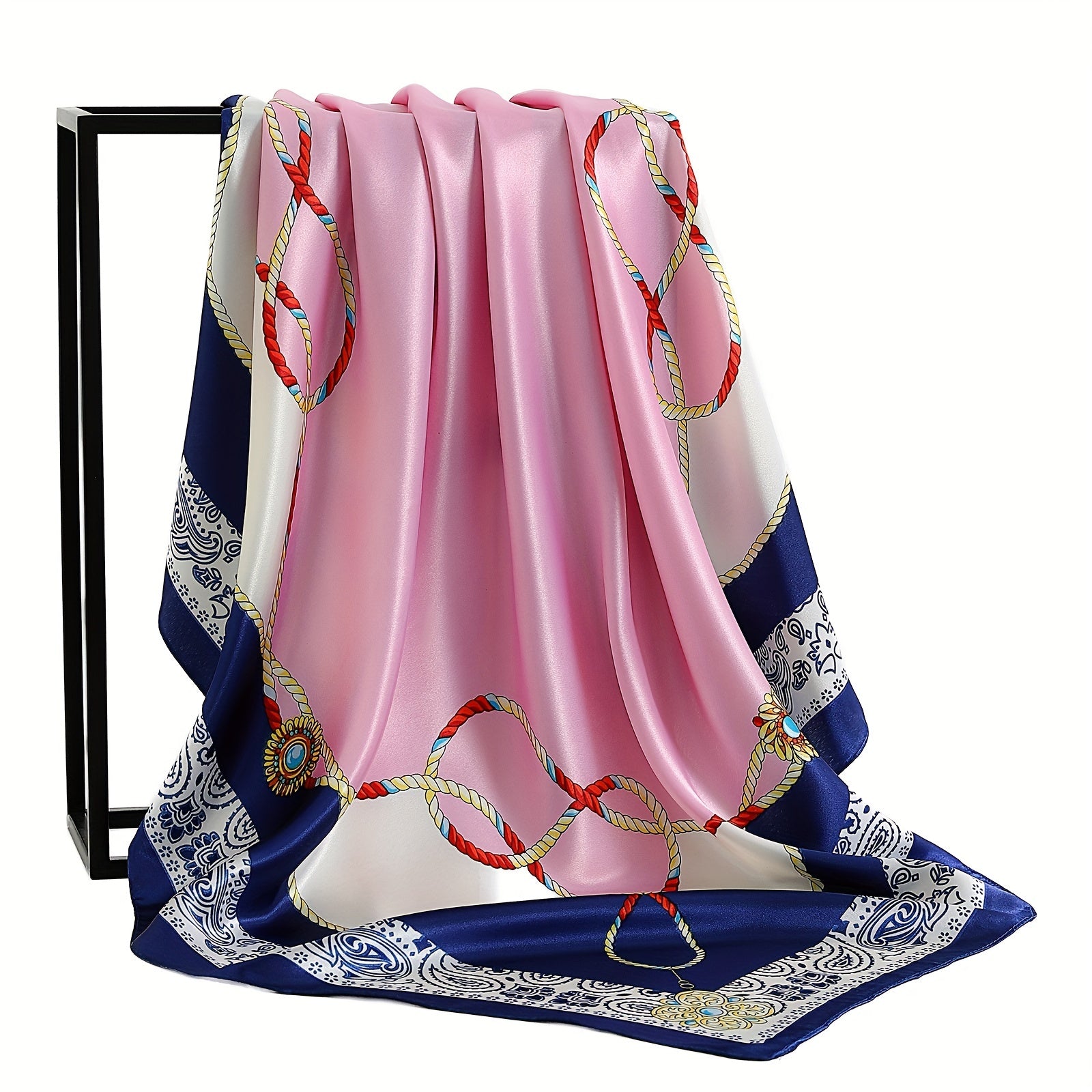 90x90cm Outdoor Square Bandanna Polyester Windproof Sun Protection Scarf