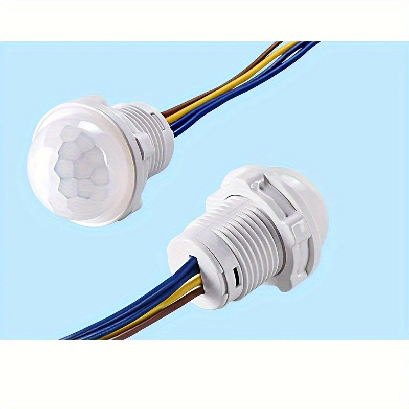 White PIR Motion Sensor 110° Range for Automatic Lighting in Home and Industrial Use