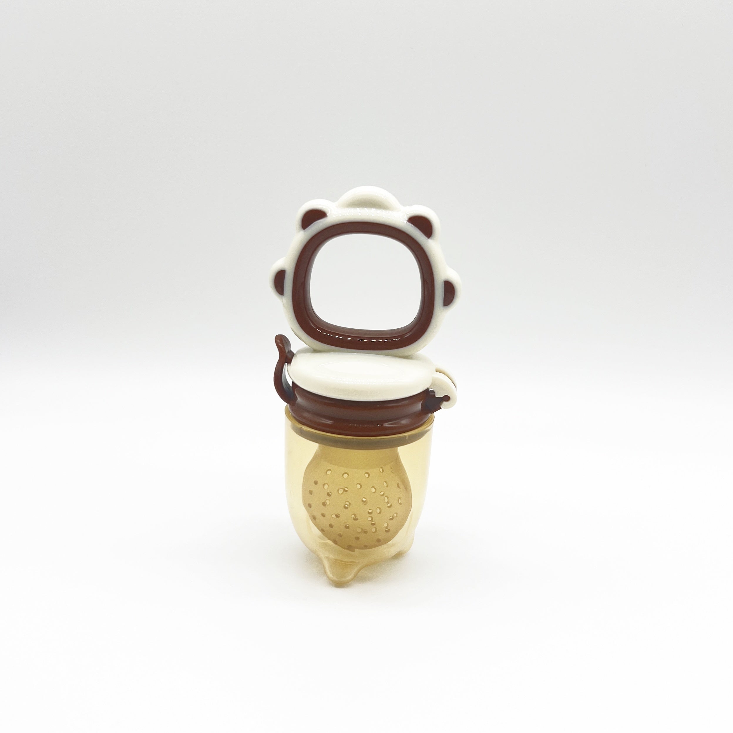 Oʻgʻilcha silikon tishlagichlar, meva va sabzavot sumkalar bilan, oq, yashil, pushti