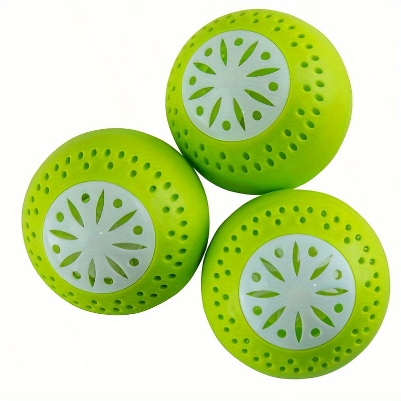 3-Pack PVC Refrigerator Deodorant Balls Activated Carbon Fridge Odor Eliminator