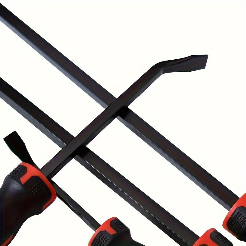 Car Tire Repair Pry Bar Set Non-Slip Handle Impact Cap Crowbar