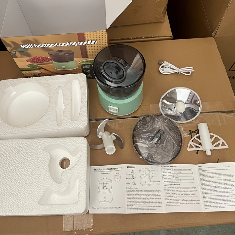 Cordless Electric Food Processor with Blender Meat Grinder Vegetable Slicer