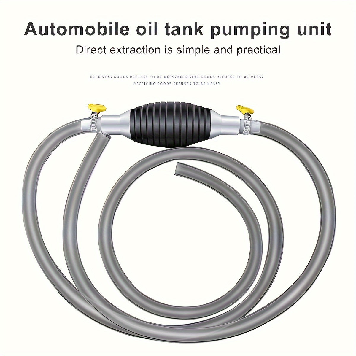 Manual Fuel Transfer Pump with 3.05m PVC Hose for Gasoline Diesel Water