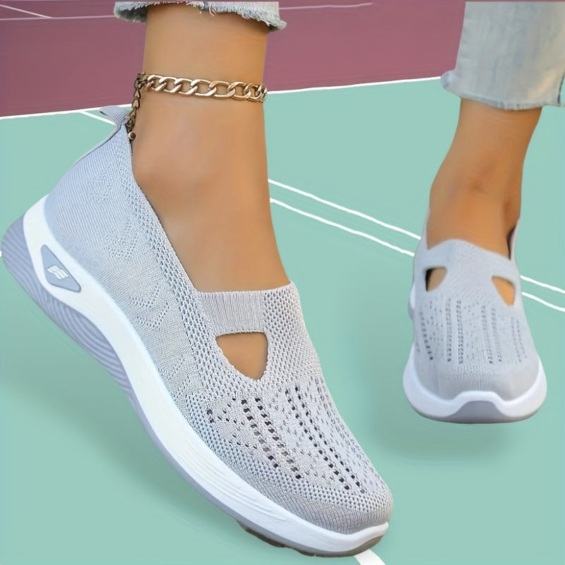 Women's Breathable Mesh Slip-On Sneakers Casual Walking Shoes in Multiple Colors