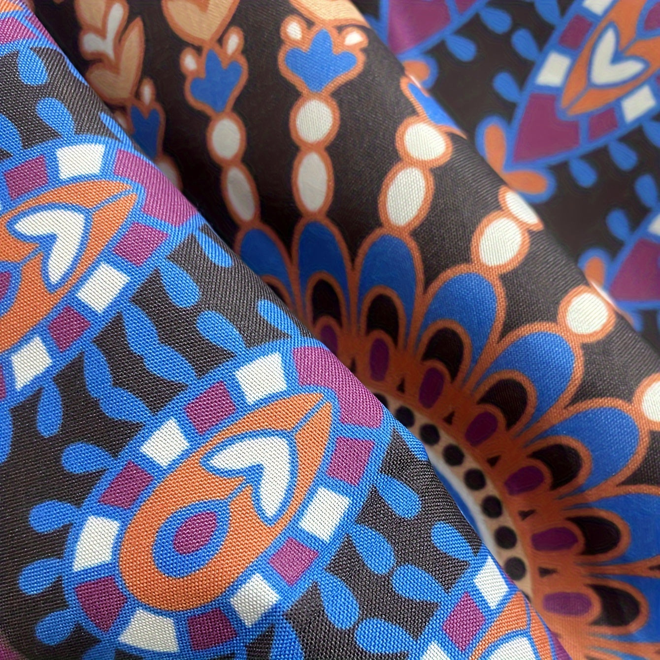 2 piezas de fundas de almohada con estampado de mandala étnico, suaves y transpirables, decoración para el hogar