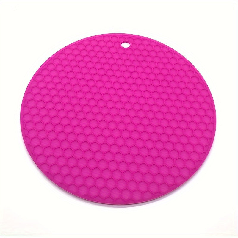Round Heat Insulation Placemats Non-Slip Cup Coasters Pot Pads for Kitchen