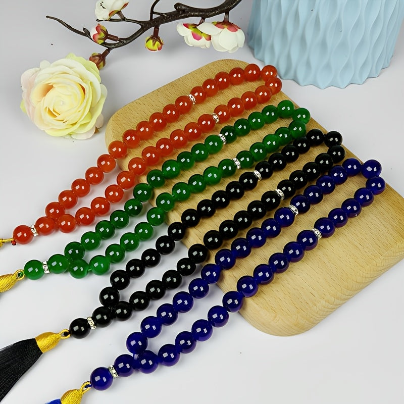 Glass Prayer Beads with 33 Beads 12mm for Islamic Ramadan