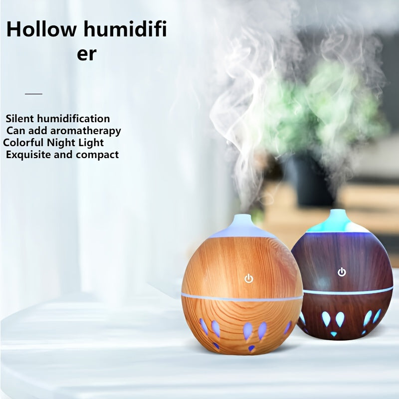 Portable Ultrasonic Mini Humidifier with 7 Color Lights, USB Powered, Silent Operation