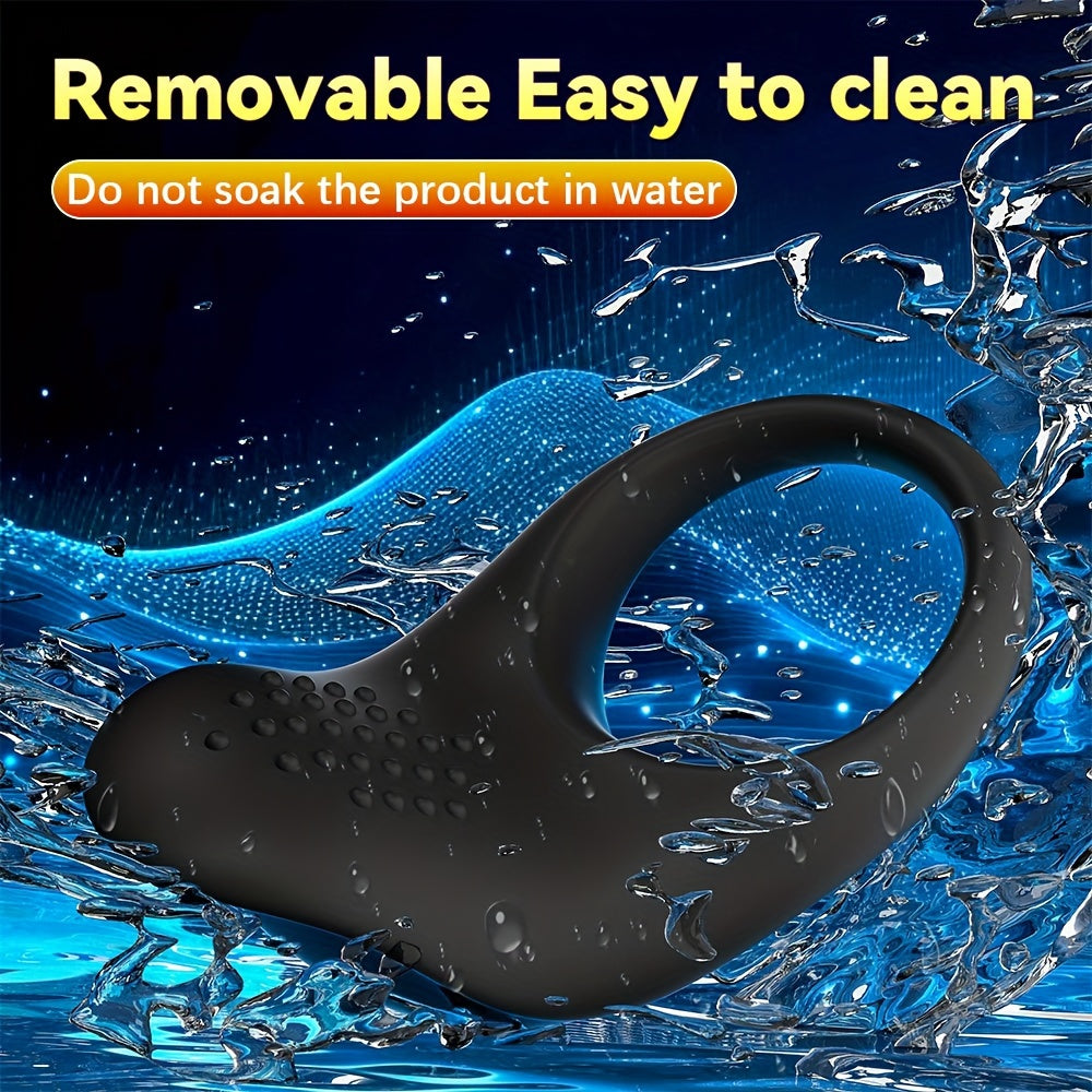 Men Vibration Ring 9-Speed Wireless Rechargeable Stimulating Adult Toy