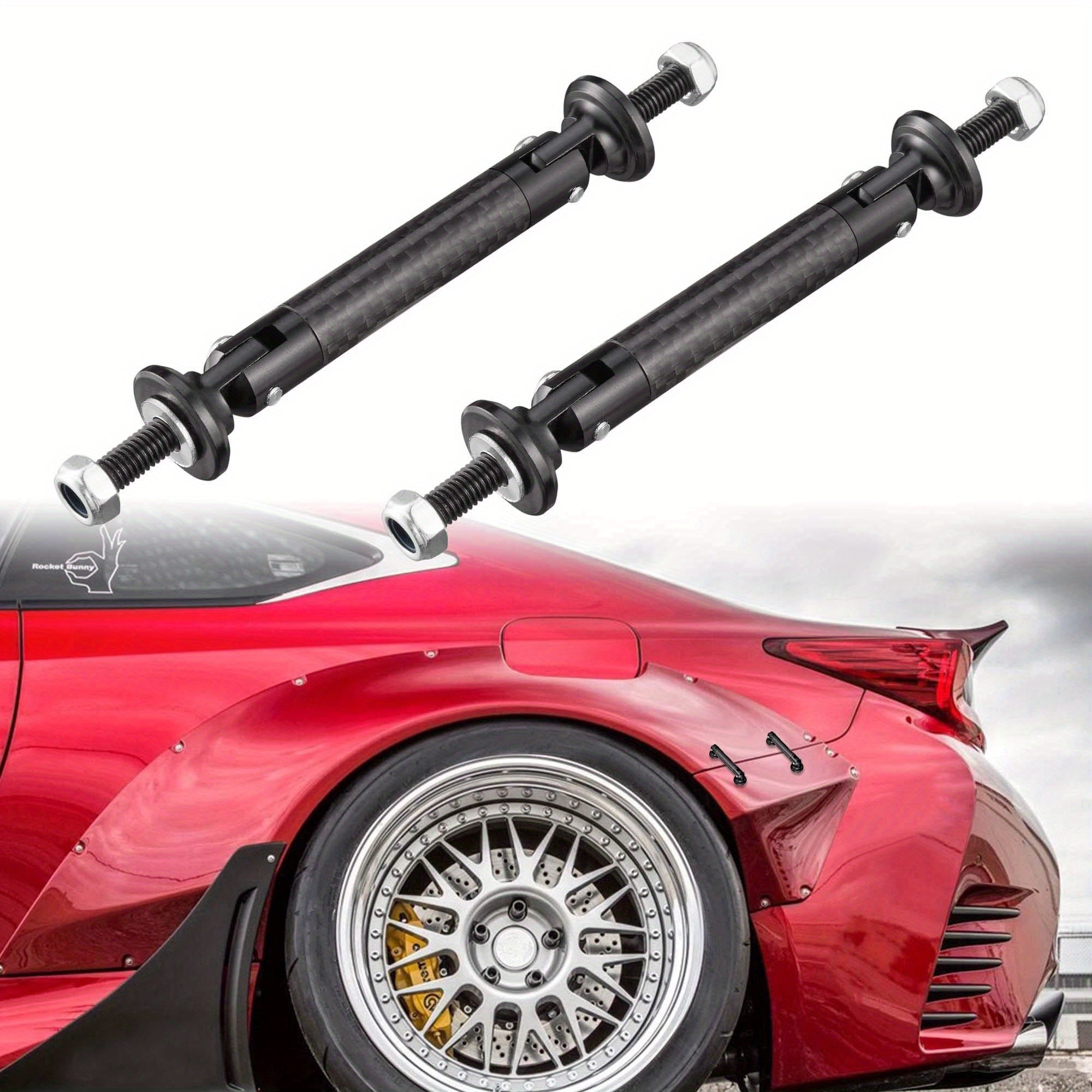 Universal Car Front Rear Bumper Lip Protector Support Bar Kit