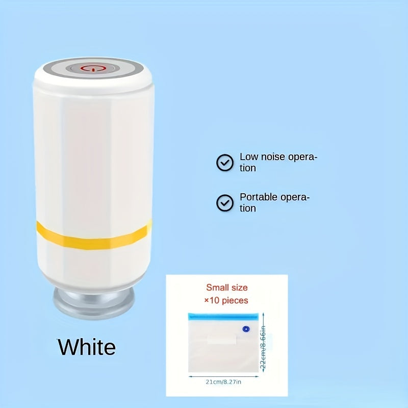 Lithium batareyali USB qayta to'ldiriladigan mini vakuum yopishtiruvchi, saqlash va salbiy bosimli nasos uchun.