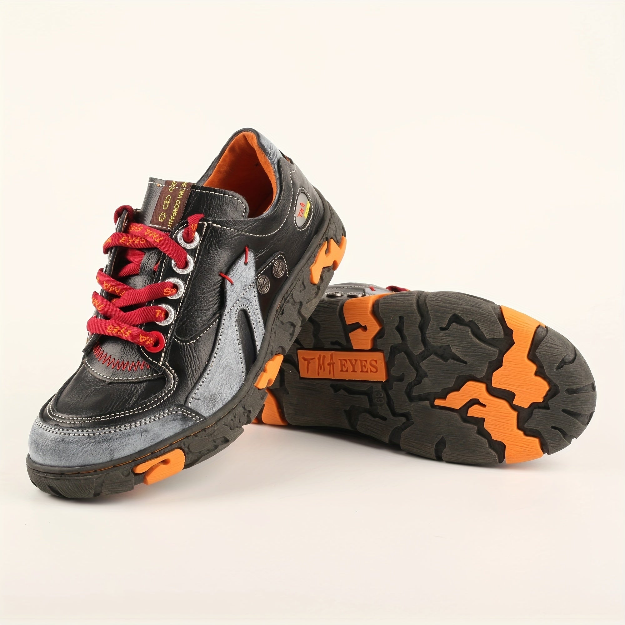 Zapatillas casuales de color contrast para mujer con cordones y plataforma para caminar