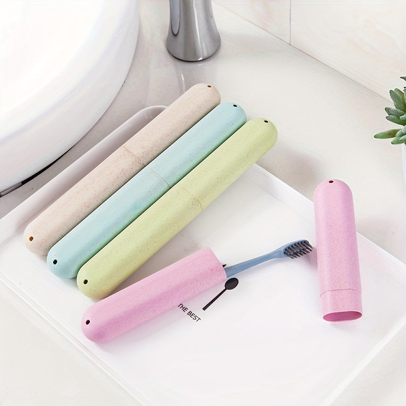 Portable Toothbrush Case for Travel Dust-Proof Compact Bathroom Storage