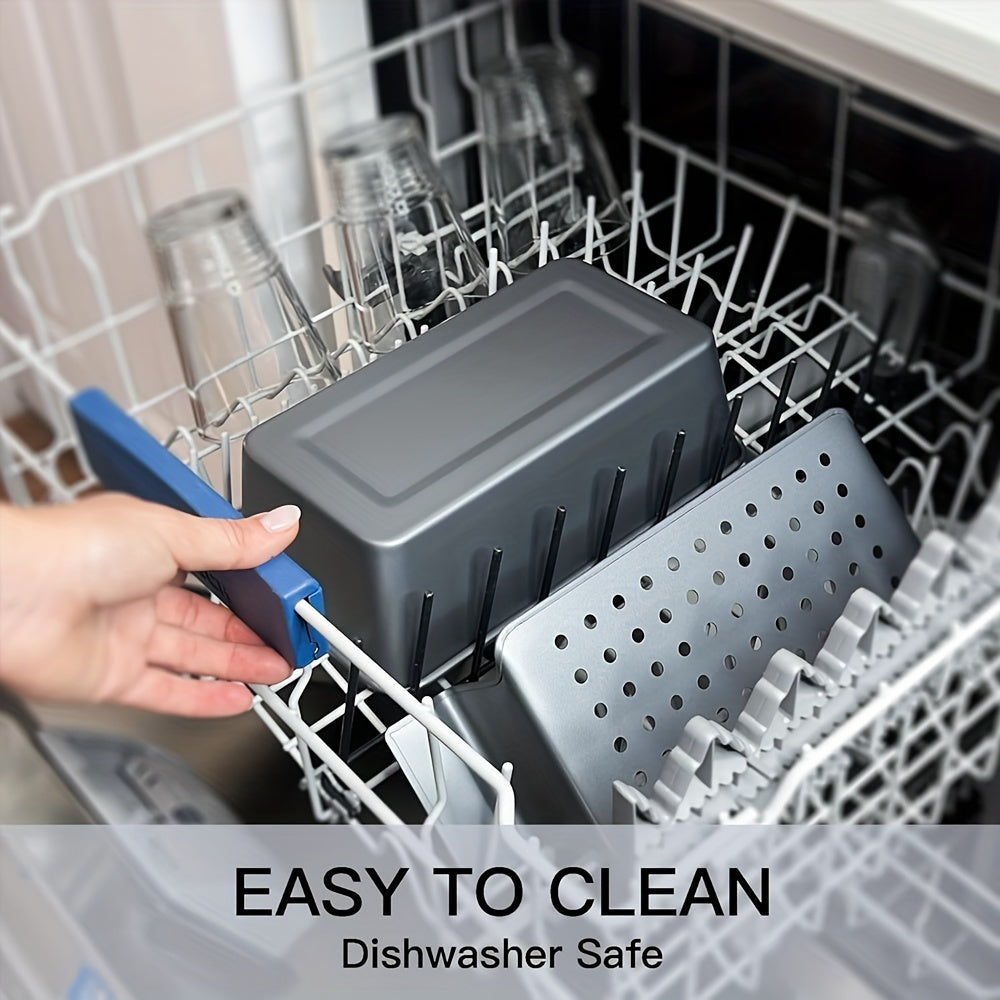 Meat Pie Pan with Drainage Tray Non-Stick Meatloaf Pan Bread Pan Set