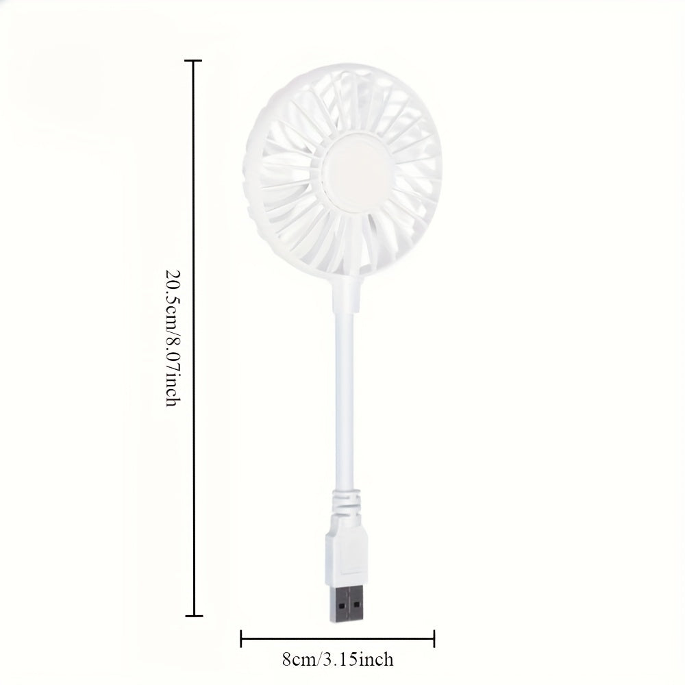 USB Cooling Fan for Laptops and Desktops Compact Portable Office Camping Home