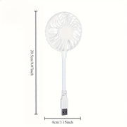 USB Cooling Fan for Laptops and Desktops Compact Portable Office Camping Home
