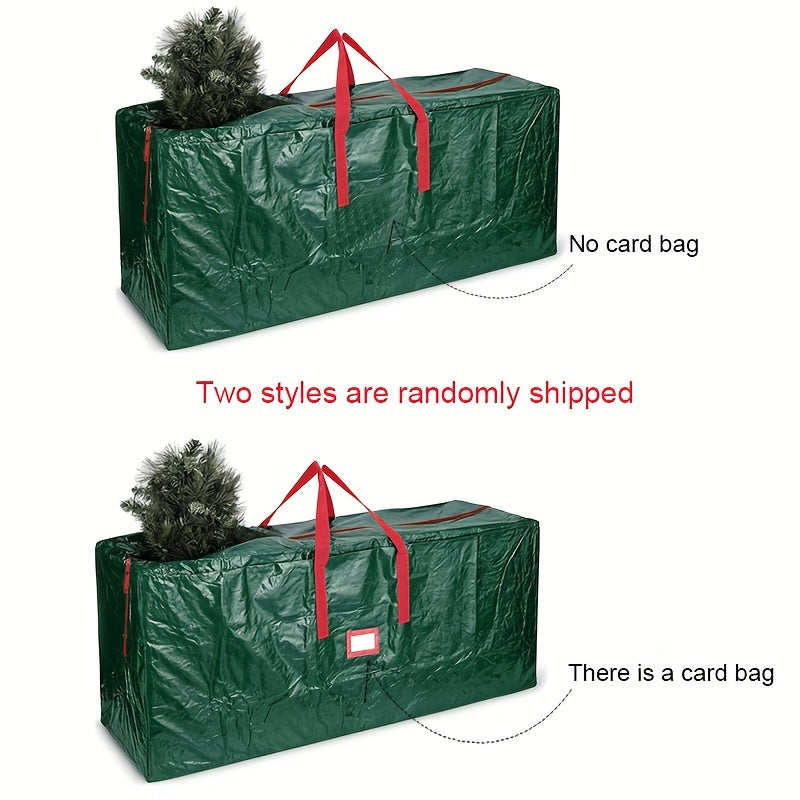 Bolsa de almacenamiento para corona de Navidad impermeable con asas, patrón de rayas de PVC duradero