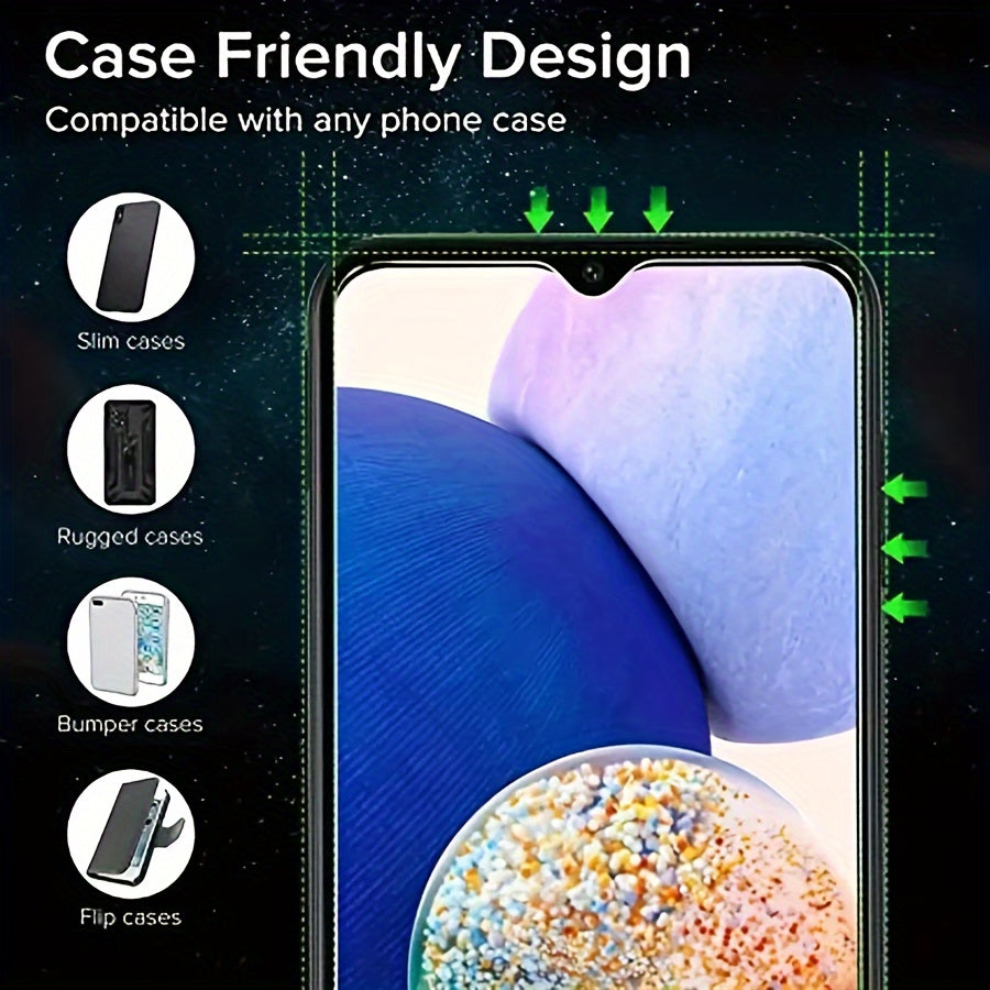 5pcs Tempered Glass Screen Protectors for Samsung Galaxy Models A12 A13 A14 A15 A24 A25 A35 A55 A34 A54 A32 5G A31 A51 A71 A04 A04S S20 FE S21 FE S23 FE 5G A30S A50 A22 A52S A53 A72 A73 5G A10