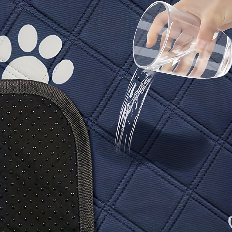 Navy Blue and Gray Reusable Dog Pee Pads Washable Absorbent Odor-Control Non-Slip for All Dog Sizes