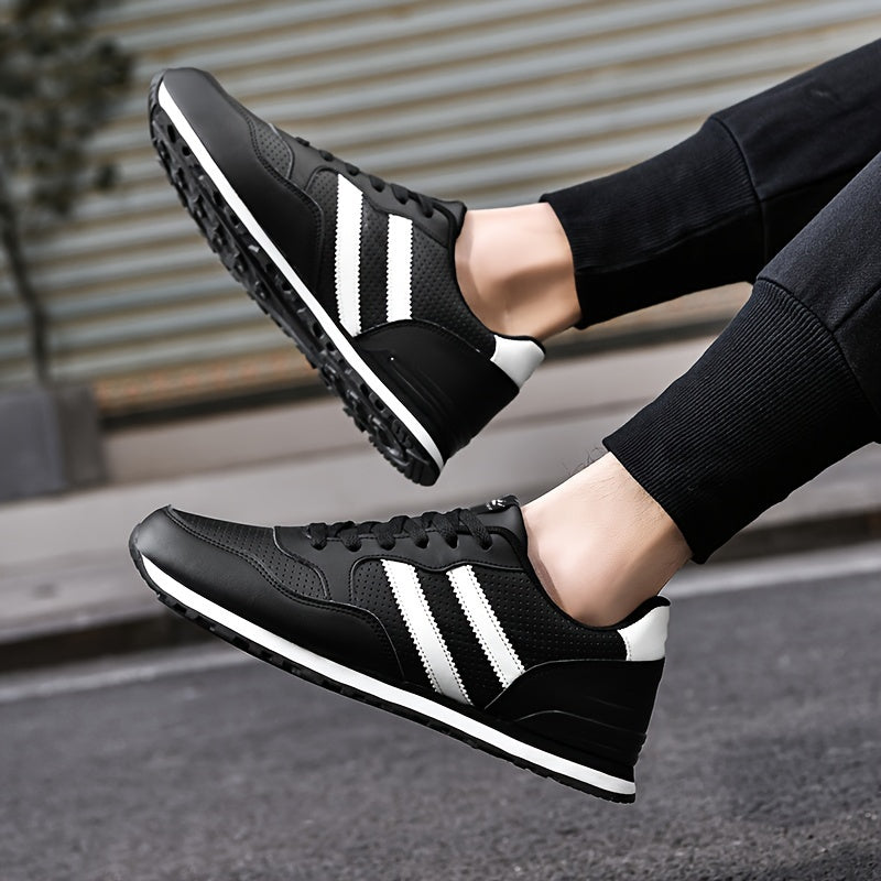 Мужские низкие кроссовки для бега с нескользящей шнуровкой для путешествий и спортзала