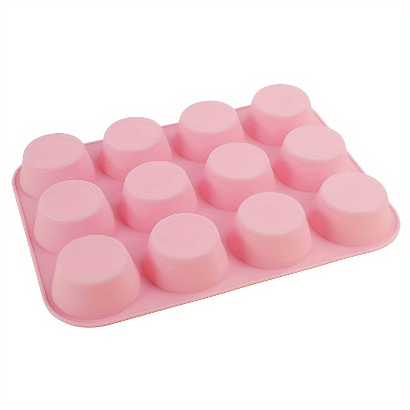 Silicone Mousse Cake Mold 6 8 12 Cavity Round Jelly Pudding Egg Tart Baking Tool