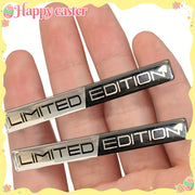 2PCS Car Emblem Badge Sticker Aluminum 3D Trunk Fender Decal Accessories