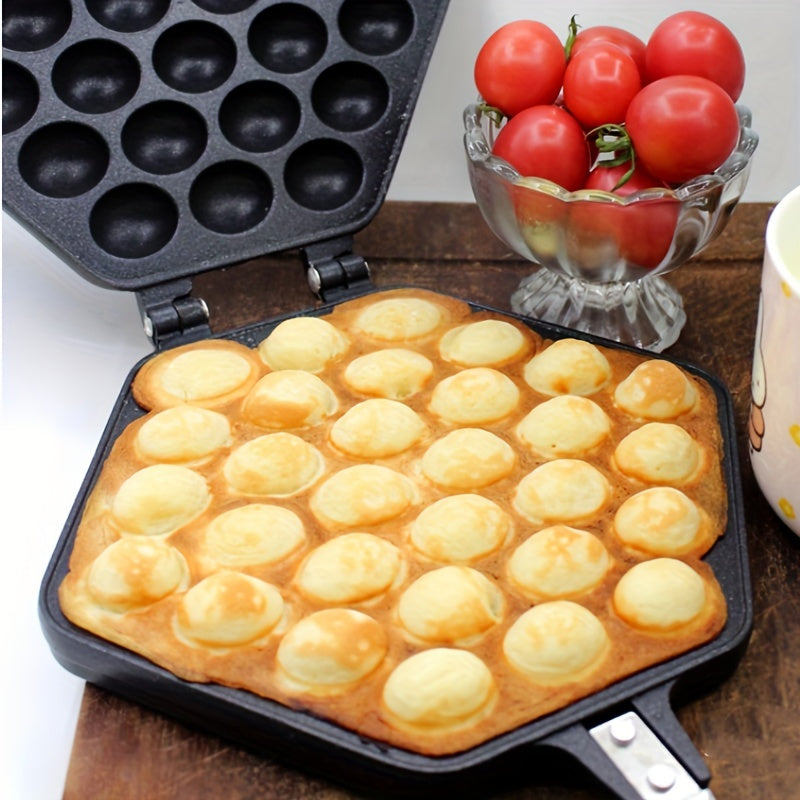 Non-Stick Aluminum Egg Waffle Pan for Breakfast and Kitchen Creations