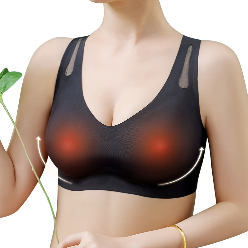 Qayta zaryadlanadigan elektr ko'krak massaj qiluvchi brassier, issiqlik, USB zaryadlash, orqa qo'llab-quvvatlash va dam olish va yaxshiroq uyqu uchun ko'z maskasi bilan - uning uchun mukammal 14-fevral sovg'asi.