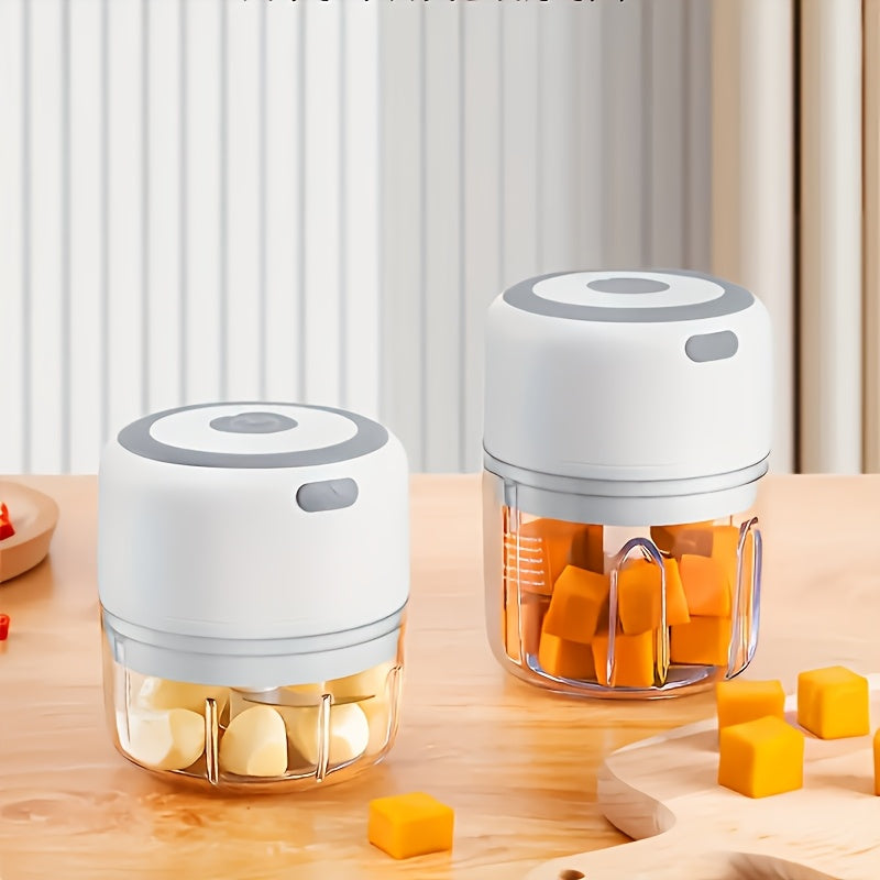 Wireless food processor blender chopper mincer USB rechargeable 600mAh battery for outdoor and kitchen prep