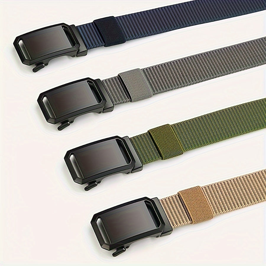 Мужской нейлоновый ремень с автоматической пряжкой для активного отдыха и повседневной носки